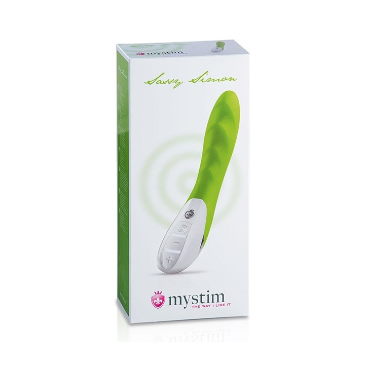 MYSTIM SASSY SIMON VIBRATOR, LUSTY LIME