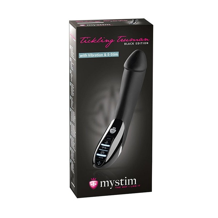 Mystim Tickling Truman eStim Vibrator, Black Edition