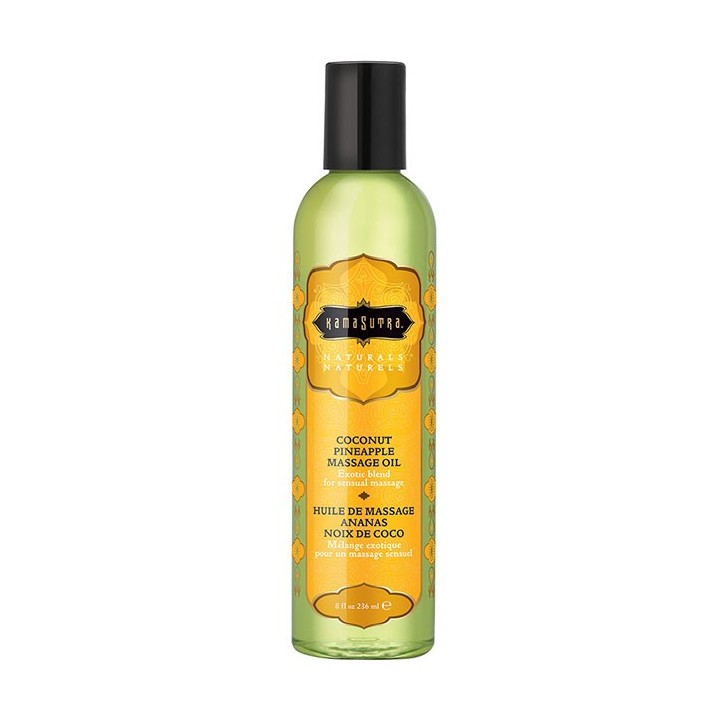 NATURALS MASSAGE OIL COCONUT PINEAPPLE 236ML
