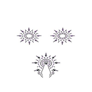 PETITS JOUJOUX GLORIA - BLACK/PURPLE - SET OF 3