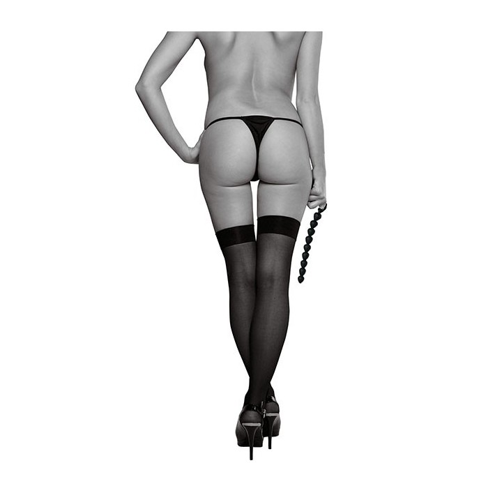 SILICONE ANAL BEADS: BLACK