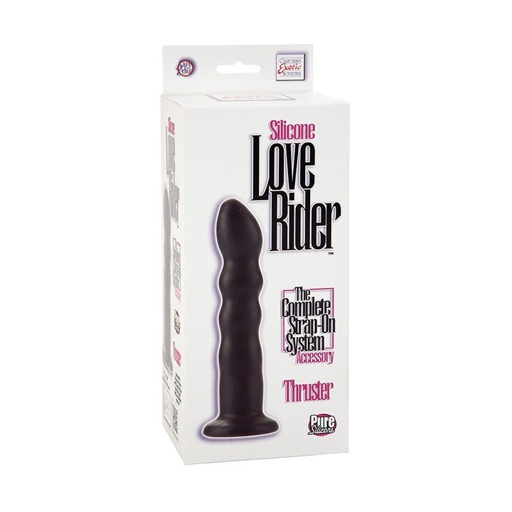 SILICONE LOVE RIDER THRUSTER - BLACK