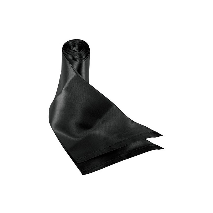 SILKY SASH RESTRAINTS: BLACK