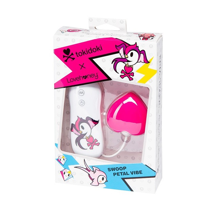 tokidoki 7 Function Silicone Pink Heart Clitoral Vibrator
