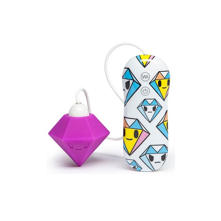 tokidoki 7 Function Silicone Purple Diamond Clitoral Vibrator