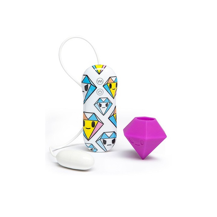 tokidoki 7 Function Silicone Purple Diamond Clitoral Vibrator