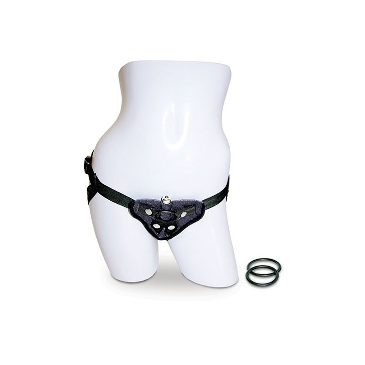 VIBRATING STRAP-ON - BLACK