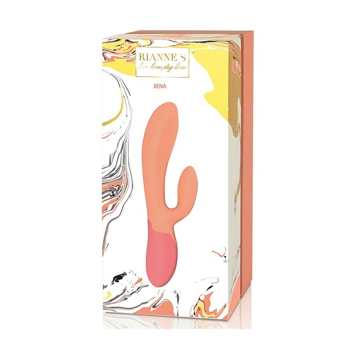 Rianne S - Xena Rabbit Vibrator Coral & French Rose
