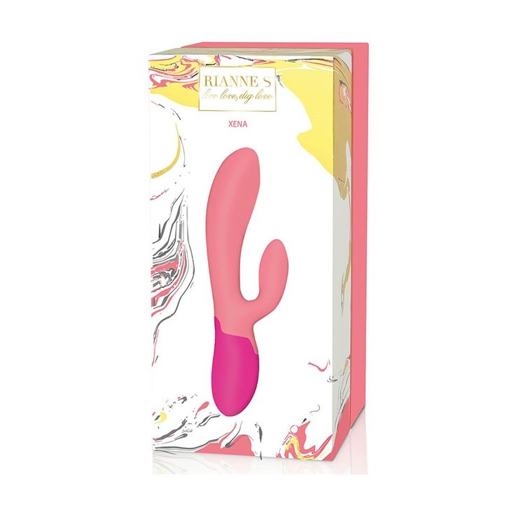 Rianne S - Xena Rabbit Vibrator Peach & Coral