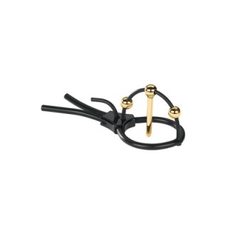 MYSTIM PLUNGING PETE - CORONA STRAP WITH URETHRAL SOUND
