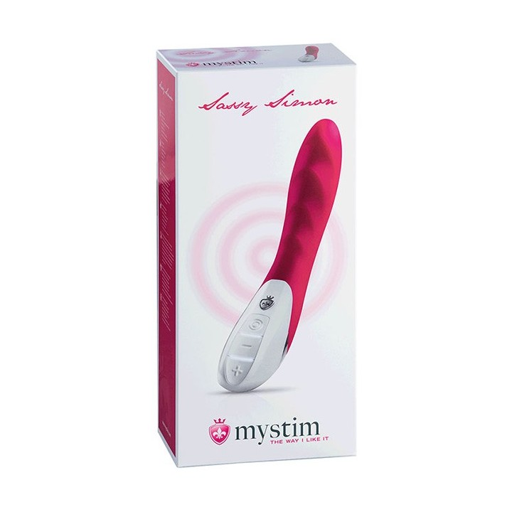 MYSTIM SASSY SIMON VIBRATOR, NAUGHTY PINK