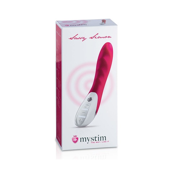 MYSTIM SASSY SIMON VIBRATOR, NAUGHTY PINK