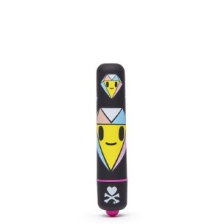 tokidoki Single Speed Mini Bullet Vibrator Black Diamonds