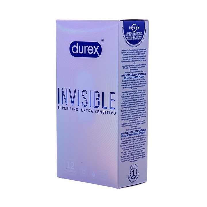 Invisible Super Fino Extra Sensitivo 12 Uds