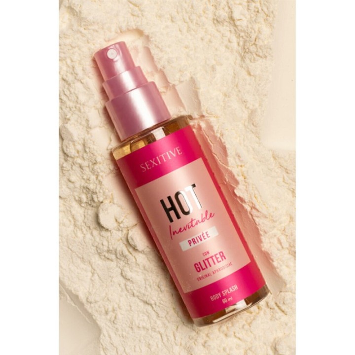 Body Splash Hot Inevitable Priv?e con glitter - 60ml