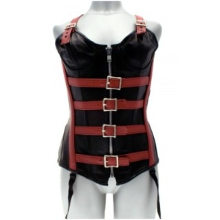 CORSET NEGRO C/ ROJO