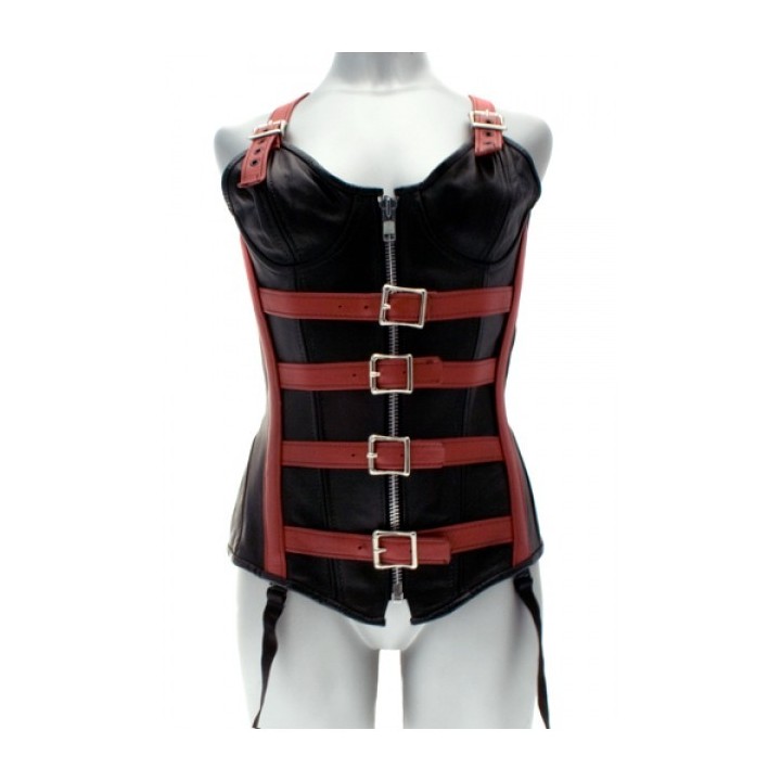 CORSET NEGRO C/ ROJO