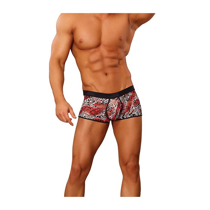 ENH SHORT LEOPARD LAC RED T. S