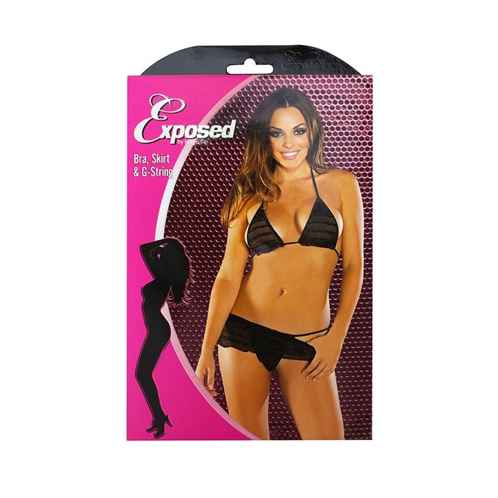 O - L BRA & SKIRT SET NEGRO L/XL O - L BRA & SKIRT SET NEGRO L/XL