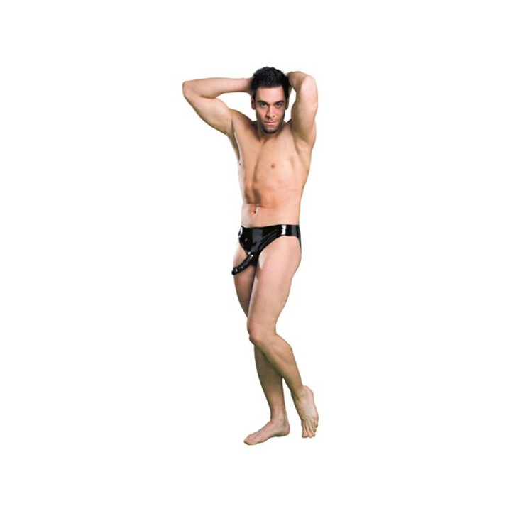 SLIP CON PENE NEGRO T M