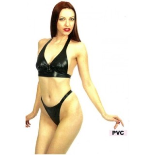 STORMY BIKINI BIKER   NEGRO PVC