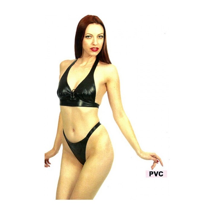 STORMY BIKINI BIKER   NEGRO PVC