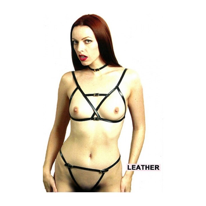 STORMY BIKINI MINISTRAP NEGRO CUERO