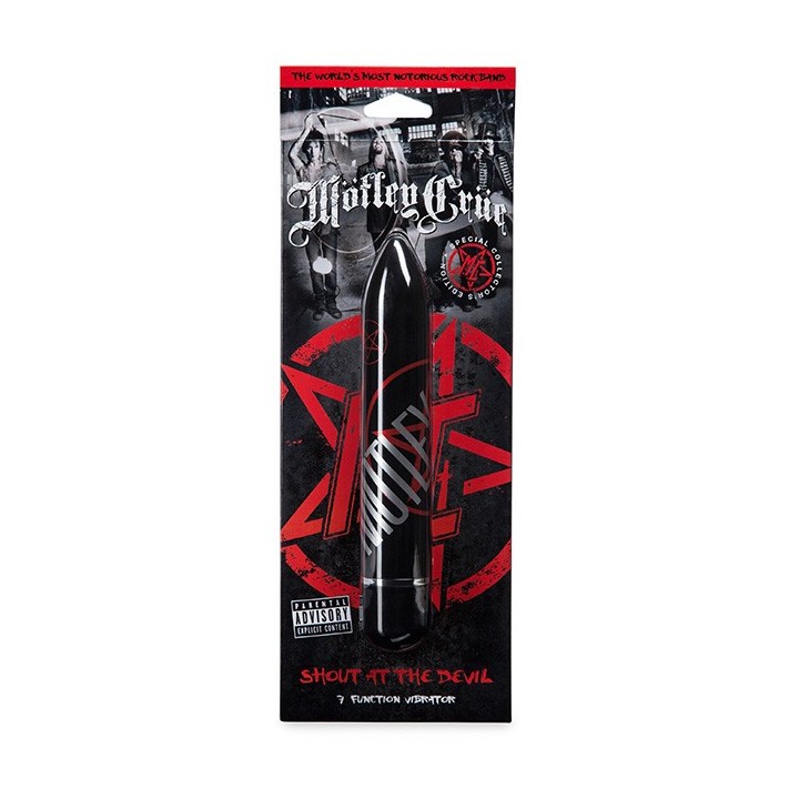 Motley Crue Design Shout at the Devil 7 Function Vibrator Black