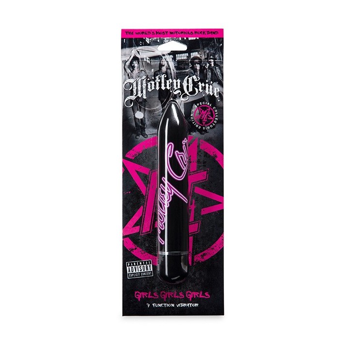 Motley Crue Girls Girls Girls Large 7 Function Vibrator Black