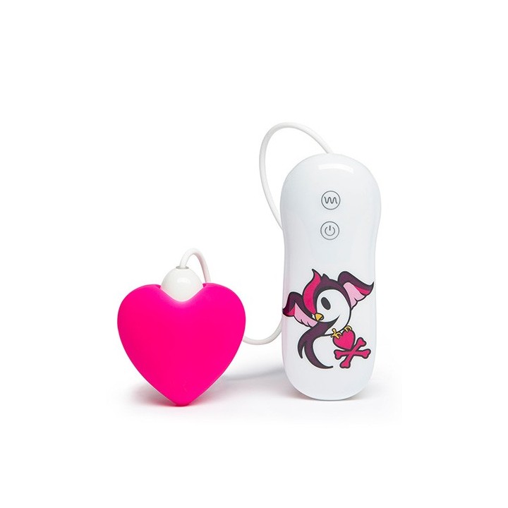 tokidoki 7 Function Silicone Pink Heart Clitoral Vibrator