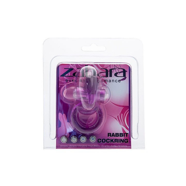 ZAHARA ANILLA CONEJO LILA TRANSPARENTE