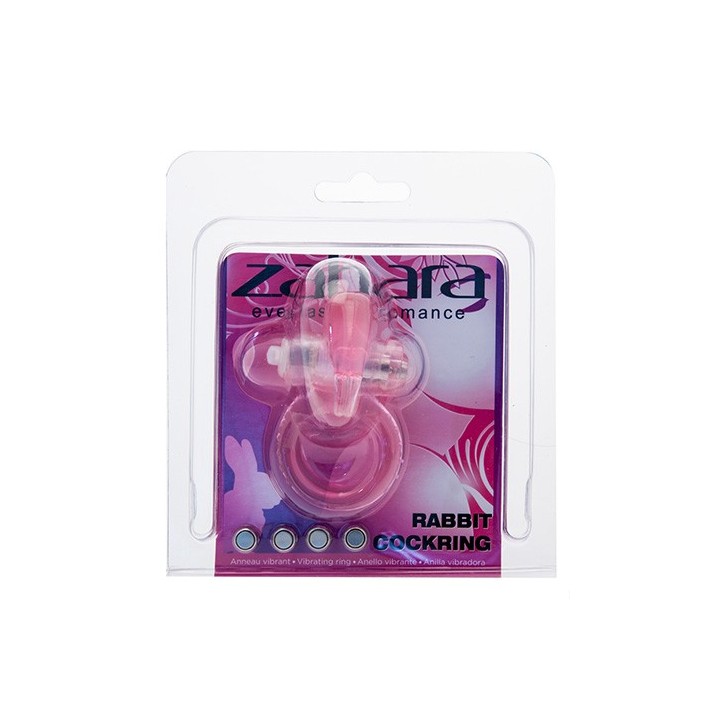ZAHARA ANILLA CONEJO ROSA TRANSPARENTE