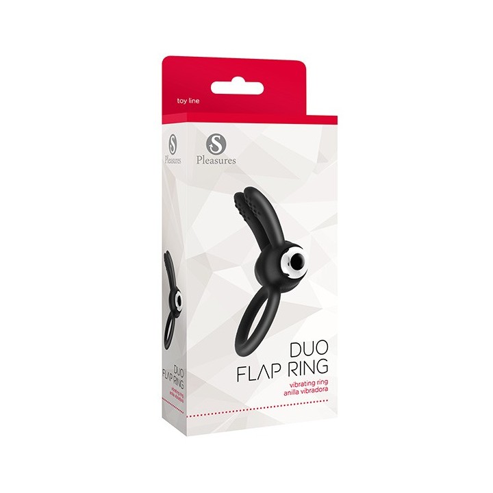 Duo Flap Ring Black