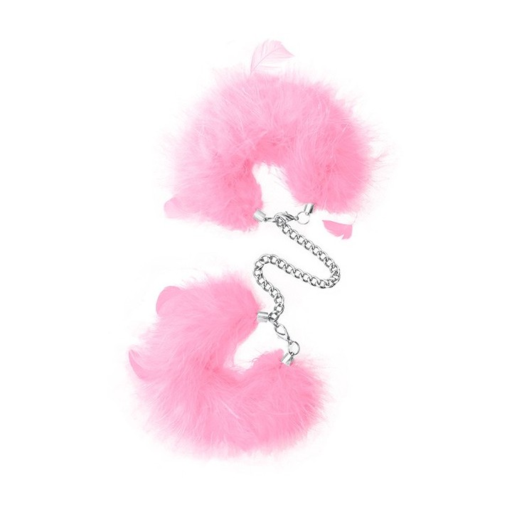 Feather Cuffs Pink