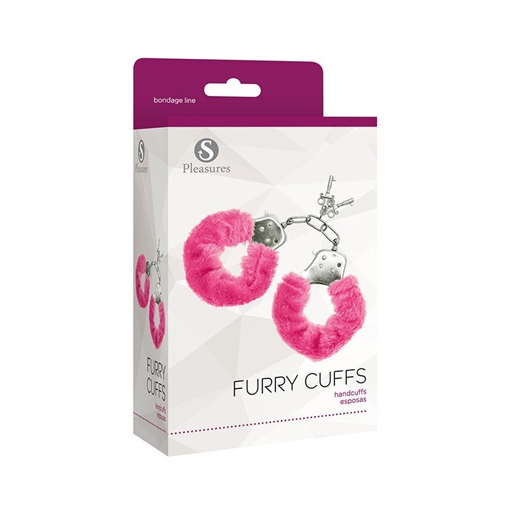 Furry Cuffs Pink