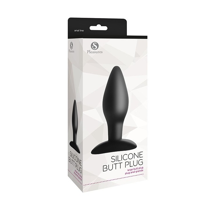 Silicone Butt Plug Large Black
