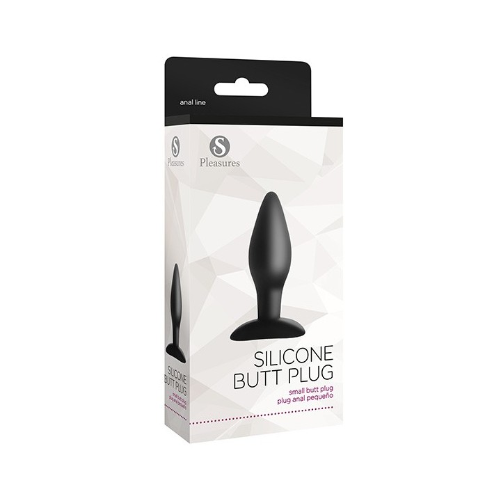 Silicone Butt Plug Small Black