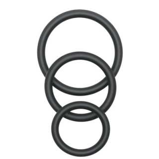 Trio Rings Set Black