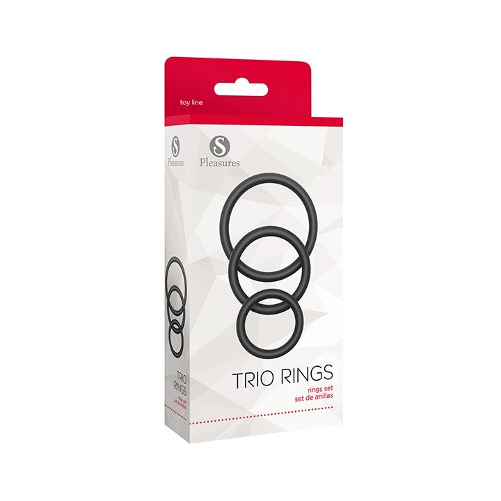Trio Rings Set Black