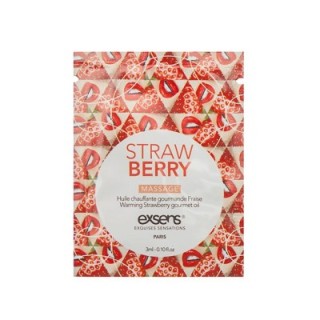 Warming Gourmet Massage  Oil strawberry Sachet 3ml