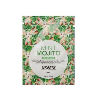 Warming Gourmet Massage Oil Mint Mojito Sachet 3 ml.