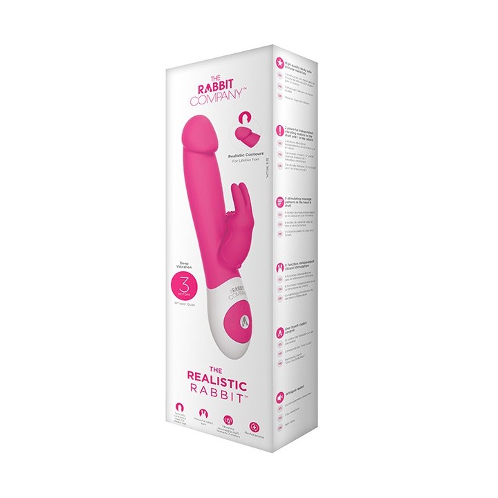 Realistic Rabbit Hot Pink