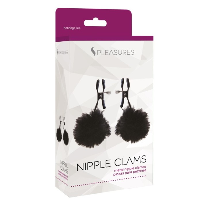 Nipple Clams - PomPom Black