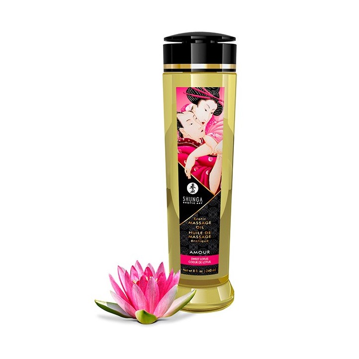 Shunga Massage Oil Amour - Dulce de Loto