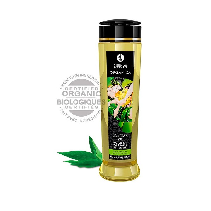 Shunga Massage Oil Green Tea - T? Verde Ex?tico