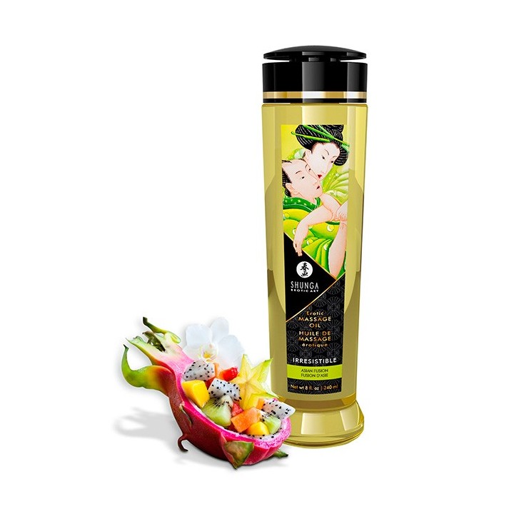 Shunga Massage Oil Irresistible - Flores Asi?ticas