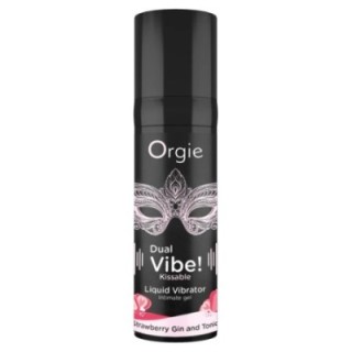 DUAL VIBE! STRAWBERRY GIN & TONIC KISSABLE LIQUID VIBRATOR