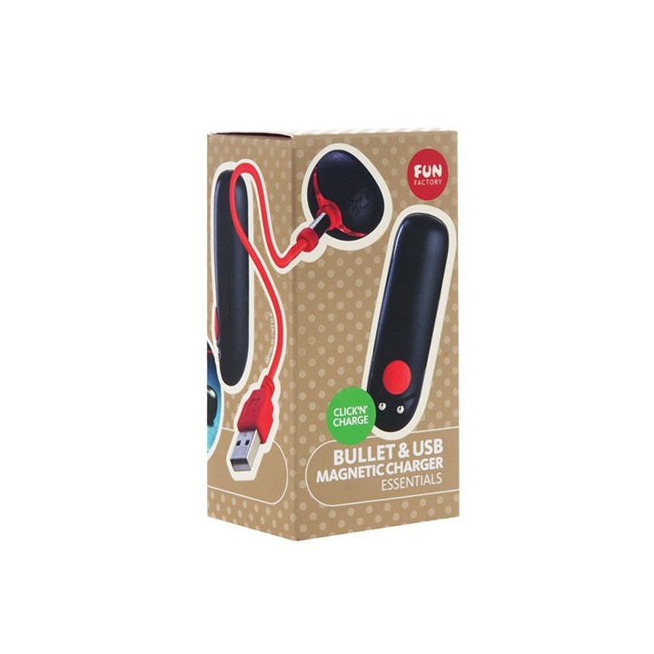 Bullet incl. USB Magnetic Charger Black