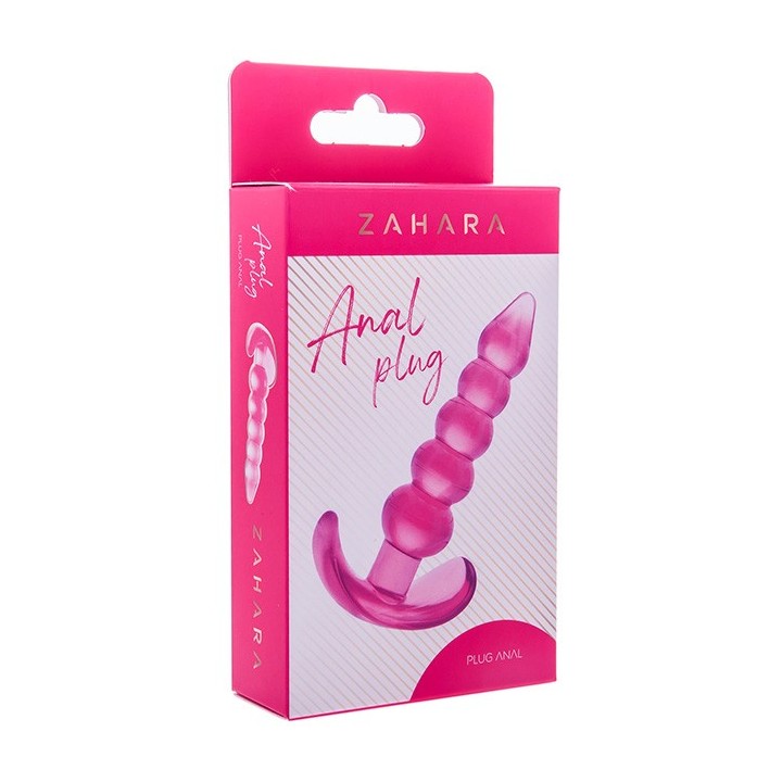 Zahara Bubble Anal Plug Clear Pink