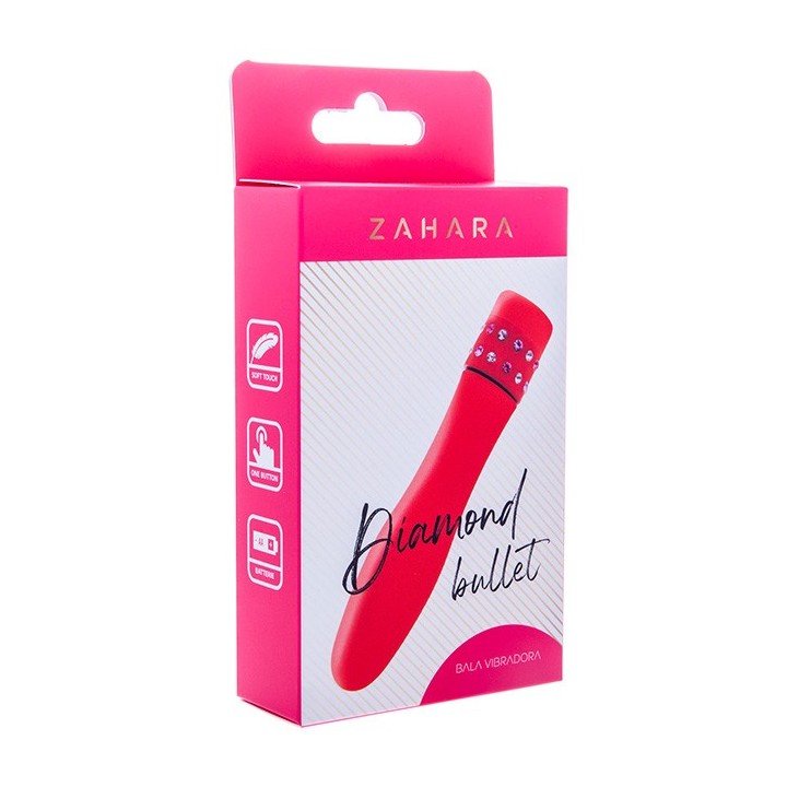 Zahara Diamond Vibrator Red